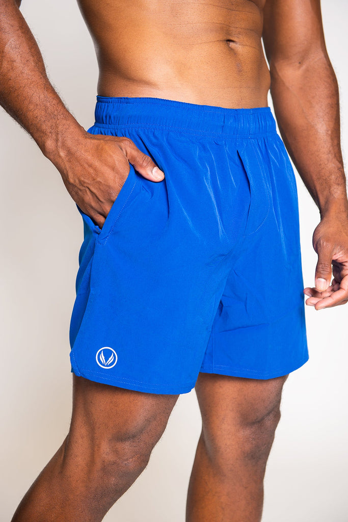 Blue performance shorts - SPORTYWOLF